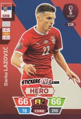 Sticker Darko Lazović - FIFA World Cup Qatar 2022. Adrenalyn XL n. 238 - Panini