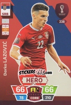 Figurina Darko Lazović - FIFA World Cup Qatar 2022. Adrenalyn XL - Panini