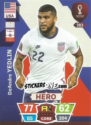 Sticker DeAndre Yedlin - FIFA World Cup Qatar 2022. Adrenalyn XL n. 283 - Panini