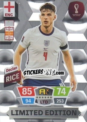 Sticker Declan Rice - FIFA World Cup Qatar 2022. Adrenalyn XL n. LE-DR - Panini
