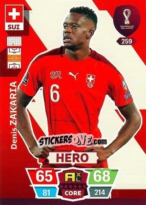 Sticker Denis Zakaria - FIFA World Cup Qatar 2022. Adrenalyn XL - Panini