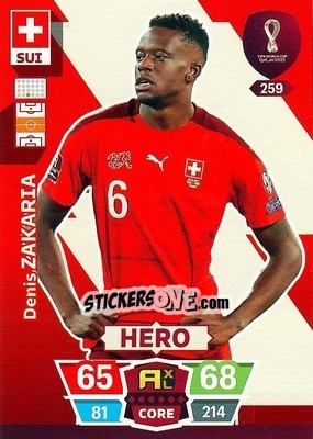 Cromo Denis Zakaria - FIFA World Cup Qatar 2022. Adrenalyn XL - Panini