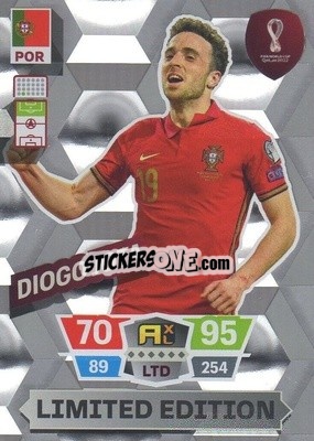 Sticker Diogo Jota - FIFA World Cup Qatar 2022. Adrenalyn XL n. LE-DJ - Panini