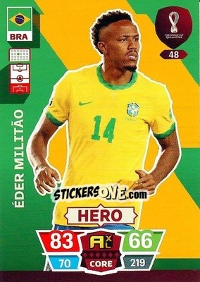 Sticker Éder Militão - FIFA World Cup Qatar 2022. Adrenalyn XL n. 48 - Panini