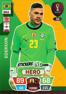 Sticker Ederson - FIFA World Cup Qatar 2022. Adrenalyn XL - Panini