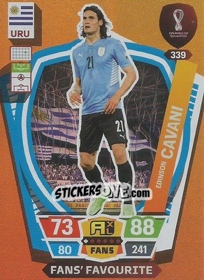 Sticker Edinson Cavani - FIFA World Cup Qatar 2022. Adrenalyn XL n. 339 - Panini