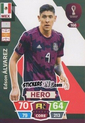 Sticker Edson Álvarez - FIFA World Cup Qatar 2022. Adrenalyn XL n. 166 - Panini