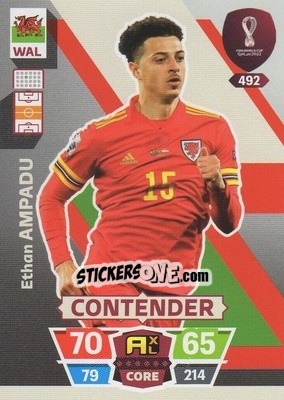 Sticker Ethan Ampadu - FIFA World Cup Qatar 2022. Adrenalyn XL n. 492 - Panini