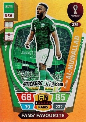 Sticker Fahad Al-Muwallad - FIFA World Cup Qatar 2022. Adrenalyn XL n. 329 - Panini