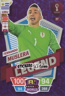 Sticker Fernando Muslera - FIFA World Cup Qatar 2022. Adrenalyn XL - Panini