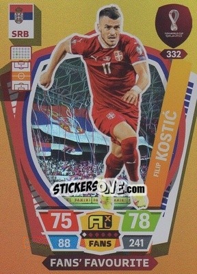 Sticker Filip Kostić - FIFA World Cup Qatar 2022. Adrenalyn XL - Panini