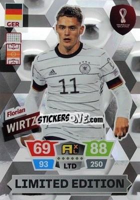 Sticker Florian Wirtz - FIFA World Cup Qatar 2022. Adrenalyn XL - Panini