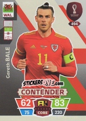 Sticker Gareth Bale - FIFA World Cup Qatar 2022. Adrenalyn XL n. 494 - Panini