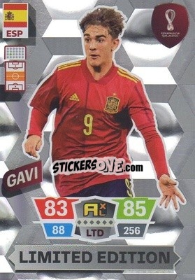 Sticker Gavi - FIFA World Cup Qatar 2022. Adrenalyn XL n. LE-G - Panini