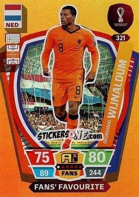 Sticker Georginio Wijnaldum - FIFA World Cup Qatar 2022. Adrenalyn XL n. 321 - Panini