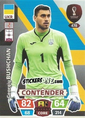 Sticker Georgiy Bushchan - FIFA World Cup Qatar 2022. Adrenalyn XL - Panini