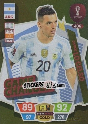 Sticker Giovani Lo Celso - FIFA World Cup Qatar 2022. Adrenalyn XL n. 406 - Panini