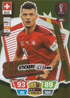Sticker Granit Xhaka - FIFA World Cup Qatar 2022. Adrenalyn XL n. 421 - Panini