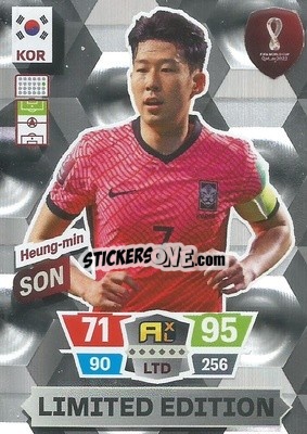 Figurina Heung-min Son - FIFA World Cup Qatar 2022. Adrenalyn XL - Panini