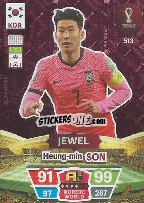 Sticker Heung-min Son - FIFA World Cup Qatar 2022. Adrenalyn XL n. 513 - Panini