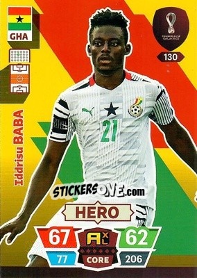 Sticker Iddrisu Baba - FIFA World Cup Qatar 2022. Adrenalyn XL n. 130 - Panini