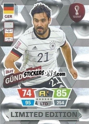 Figurina İlkay Gündoğan - FIFA World Cup Qatar 2022. Adrenalyn XL - Panini