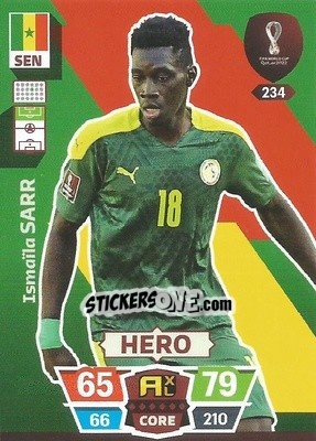 Sticker Ismaïla Sarr - FIFA World Cup Qatar 2022. Adrenalyn XL n. 234 - Panini