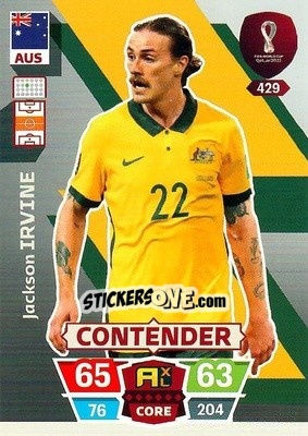 Sticker Jackson Irvine - FIFA World Cup Qatar 2022. Adrenalyn XL n. 429 - Panini