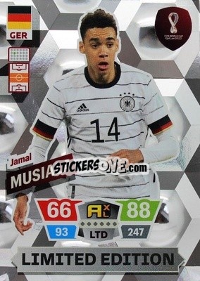 Sticker Jamal Musiala - FIFA World Cup Qatar 2022. Adrenalyn XL n. LE-JM - Panini