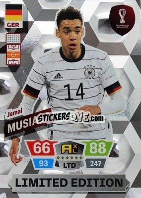 Figurina Jamal Musiala - FIFA World Cup Qatar 2022. Adrenalyn XL - Panini