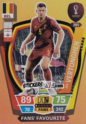 Figurina Jan Vertonghen - FIFA World Cup Qatar 2022. Adrenalyn XL - Panini