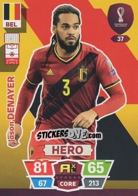 Sticker Jason Denayer - FIFA World Cup Qatar 2022. Adrenalyn XL - Panini
