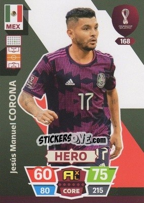 Sticker Jesùs Manuel Corona - FIFA World Cup Qatar 2022. Adrenalyn XL n. 168 - Panini