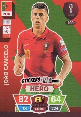 Sticker João Cancelo - FIFA World Cup Qatar 2022. Adrenalyn XL n. 199 - Panini