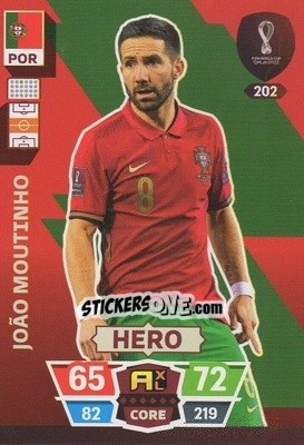 Sticker João Moutinho - FIFA World Cup Qatar 2022. Adrenalyn XL n. 202 - Panini