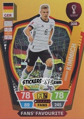 Sticker Joshua Kimmich - FIFA World Cup Qatar 2022. Adrenalyn XL n. 308 - Panini