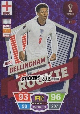 Sticker Jude Bellingham - FIFA World Cup Qatar 2022. Adrenalyn XL n. 11 - Panini