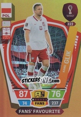 Sticker Kamil Glik - FIFA World Cup Qatar 2022. Adrenalyn XL - Panini