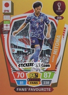 Sticker Kaoru Mitoma - FIFA World Cup Qatar 2022. Adrenalyn XL - Panini