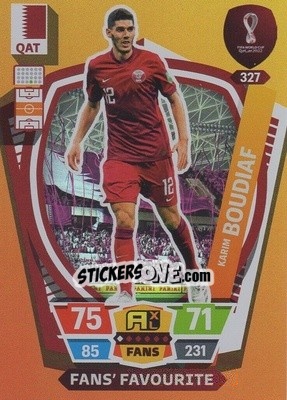 Sticker Karim Boudiaf - FIFA World Cup Qatar 2022. Adrenalyn XL n. 327 - Panini