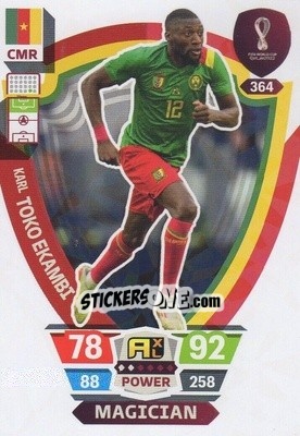 Sticker Karl Toko Ekambi - FIFA World Cup Qatar 2022. Adrenalyn XL - Panini