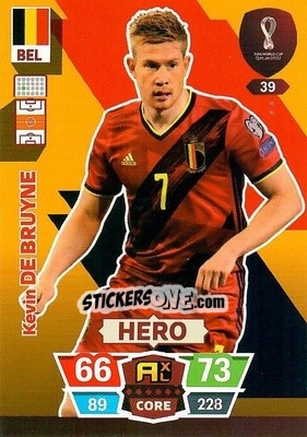 Sticker Kevin De Bruyne - FIFA World Cup Qatar 2022. Adrenalyn XL n. 39 - Panini