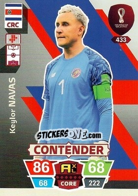 Sticker Keylor Navas - FIFA World Cup Qatar 2022. Adrenalyn XL n. 433 - Panini