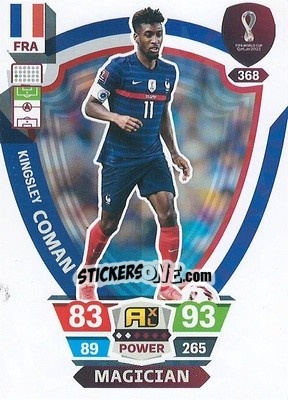 Sticker Kingsley Coman - FIFA World Cup Qatar 2022. Adrenalyn XL - Panini