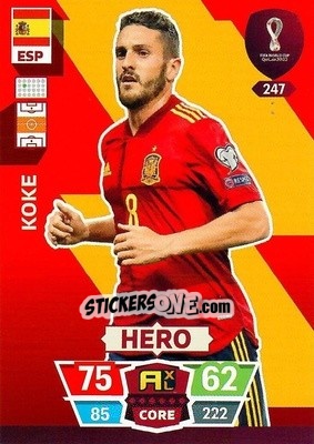 Sticker Koke - FIFA World Cup Qatar 2022. Adrenalyn XL - Panini