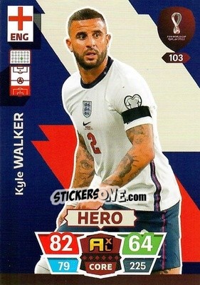 Sticker Kyle Walker - FIFA World Cup Qatar 2022. Adrenalyn XL n. 103 - Panini