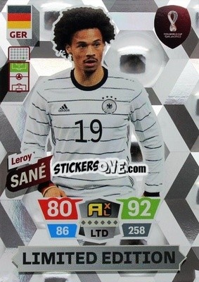 Sticker Leroy Sané - FIFA World Cup Qatar 2022. Adrenalyn XL n. LE-LS - Panini