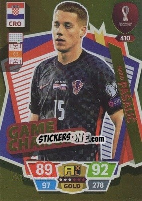 Sticker Mario Pašalić - FIFA World Cup Qatar 2022. Adrenalyn XL n. 410 - Panini