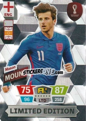 Sticker Mason Mount - FIFA World Cup Qatar 2022. Adrenalyn XL n. LE-MM - Panini