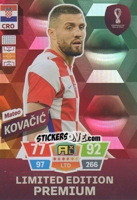 Sticker Mateo Kovačić - FIFA World Cup Qatar 2022. Adrenalyn XL n. LEP-MK - Panini